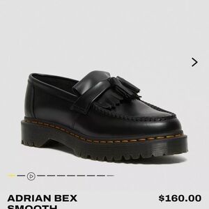 Doc Martens Adrian Bex Smooth Black Loafers